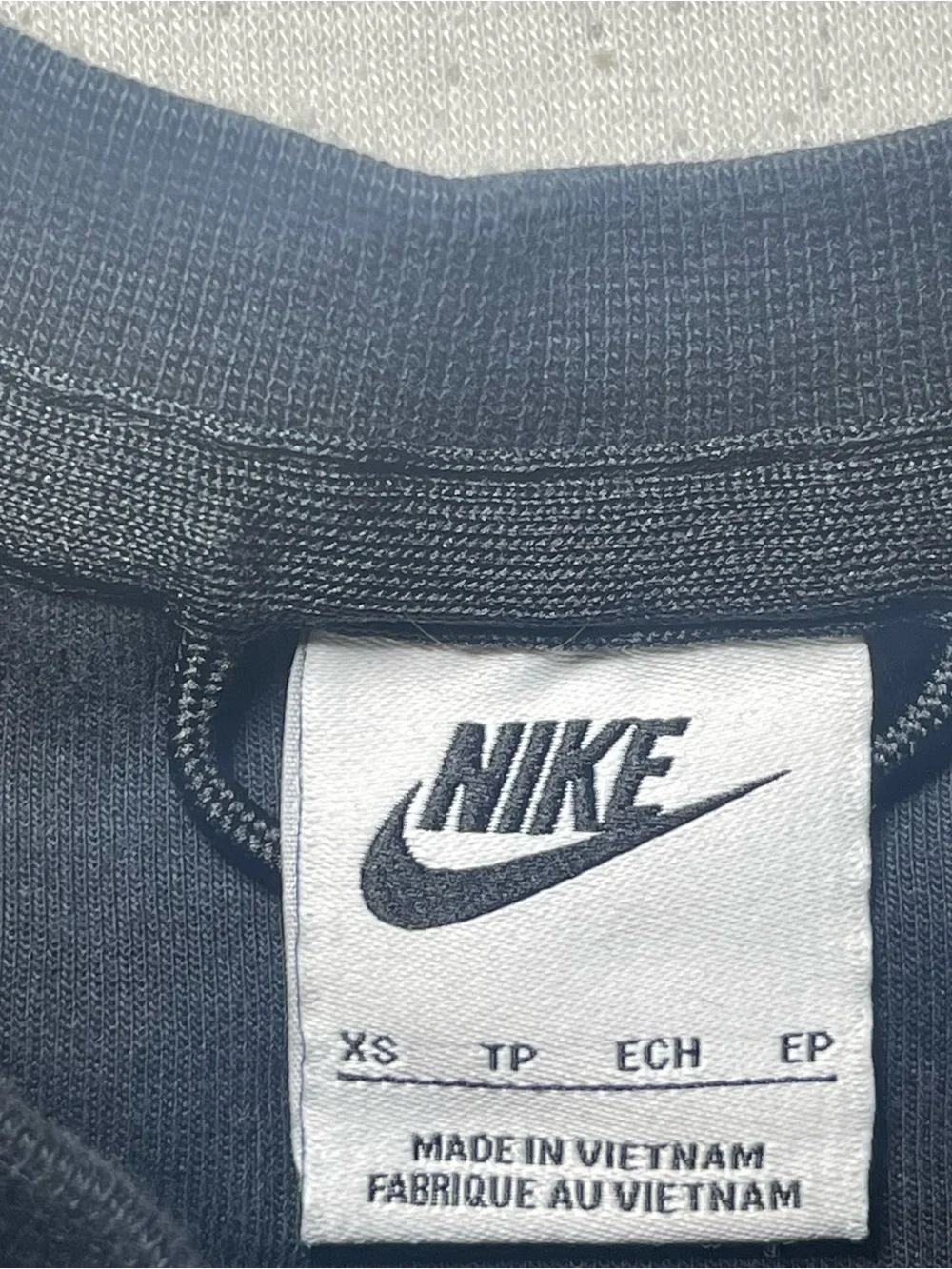 Nike Tech Pack Crewneck Sweatshirt Black Men’s XS Pocket Pullover Cotton Blend